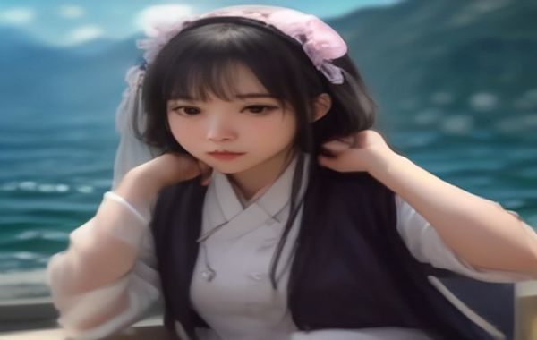 两位女性手牵手在公园小径上散步，背景是夕阳下的树影，画面温柔平静，传递拉拉伴侣关系的真实温度